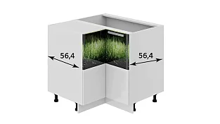 Шкаф напольный угловой с углом 90° Фэнтези (Грасс) 