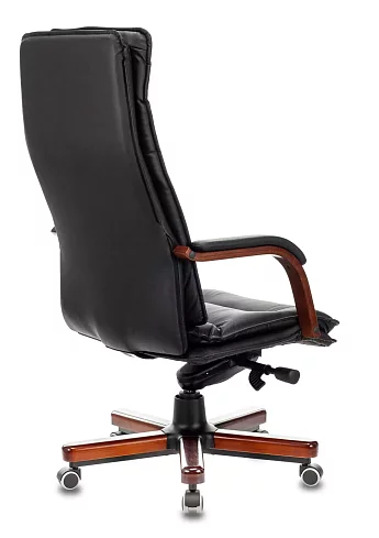 Кресло руководителя Бюрократ T-9927 Walnut дизайн 1, Черный