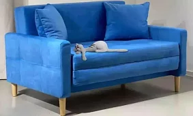 Прямой диван Этро Аккордеон Синий