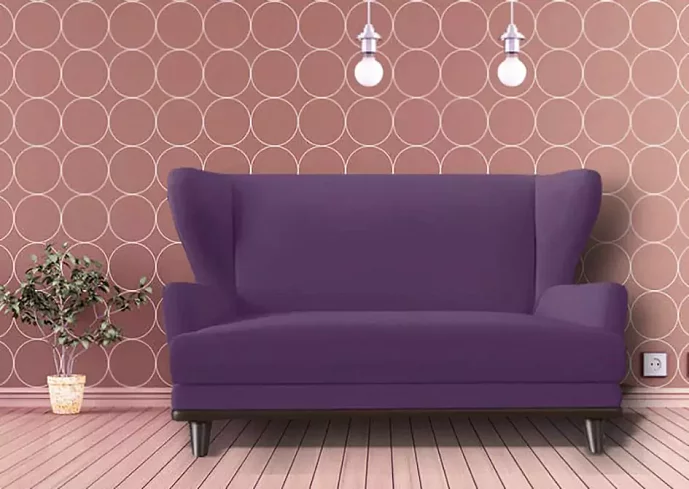 Прямой диван Ритм, Фиолетовый