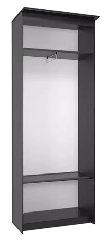 Шкаф-купе Эконом Миллениум 884х2400х423 зеркало, Коричневый