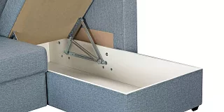 Угловой диван Турин Дельфин Голубой