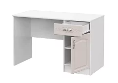 Стол письменный Венеция (белый/жемчуг) Бежевый