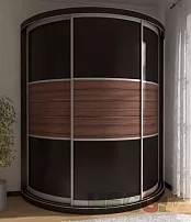 Радиусный шкаф купе Мебелеф-11