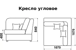 Угловой диван Моника Монца