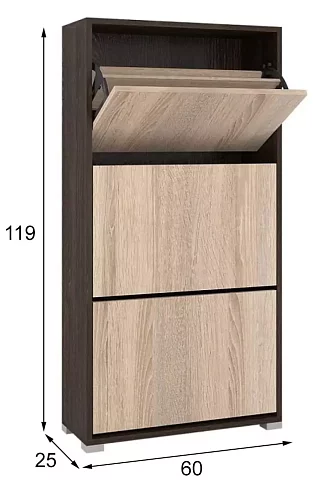Обувница XL Танго, Коричневый