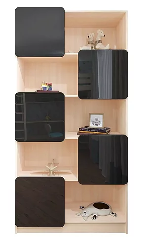 Стеллаж Мебелеф-1, Красный