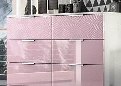 Комод Глянец 3D Розовый