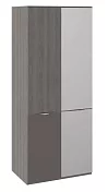 Шкаф распашной двухдверный комбинированный с зеркалом Либерти