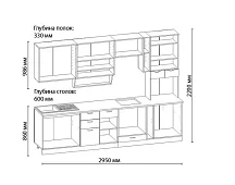 Кухня Классика мдф 5 на заказ Коричневый 