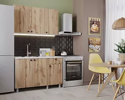 Кухня Деми 1.2 м (дуб вотан)
