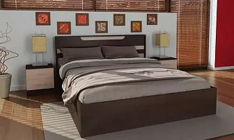 Кровать Комби 1,6 м Юнона Кровати без механизма 