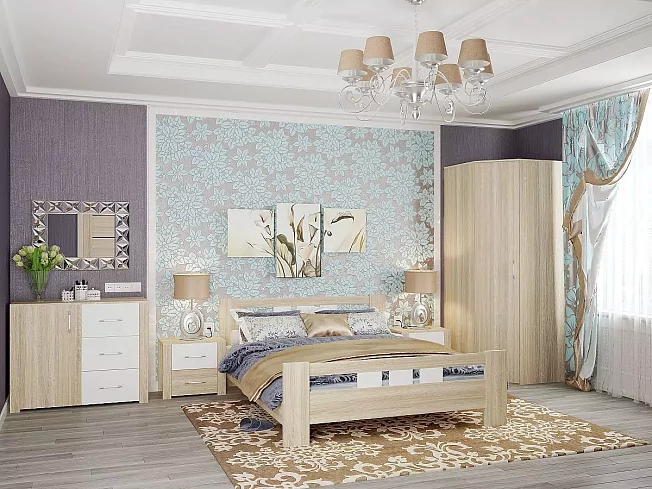 Тумба прикроватная Сопрано ТБ-220 с ящиками арт55, Бежевый