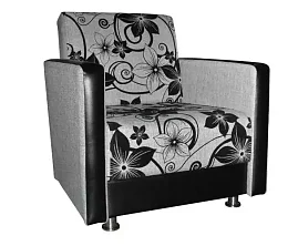 Кресло для отдыха Рогожка цветы Без механизма 