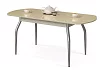 Стол обеденный Амели Мини раздвижной стекло арт151, Черный