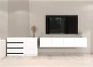 Комплект в гостиную Бастион 3.3 м, Белый