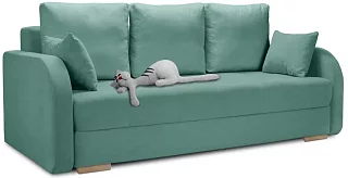 Прямой диван Саванна Еврокнижка Зеленый 