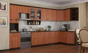 Кухня Классика 4 угловая мдф Коричневый 