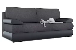 Прямой диван Фиджи-Люкс еврокнижка Комфорт Модель 14 Еврокнижка Серый