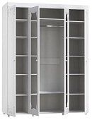 Шкаф 4-х дверный с зеркалами Италия ИТ-60 Белый