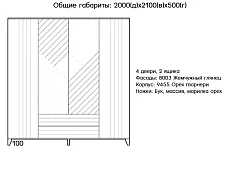 Шкаф Скандинавия Бежевый 