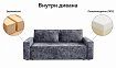Прямой диван Лофт Плюш, Серый