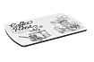 Столешница со стеклом для раздвижного стола Кофейный тайм, Белый