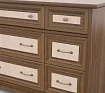 Комод Стенворд 15 рамка мдф, Коричневый