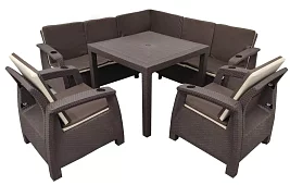Обеденная группа Ялта large set Шоколад Коричневый 