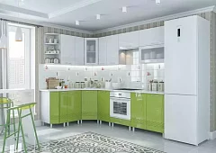 Кухня Волна дизайн 1 Белый 