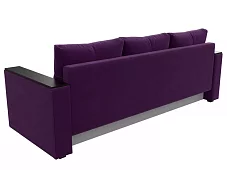 Прямой диван Атланта Еврокнижка Фиолетовый