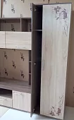 Стенка Белла с рисунком Бежевый 