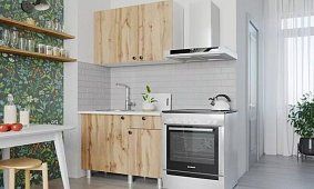 Кухня Деми 1.0 м (дуб вотан) Коричневый