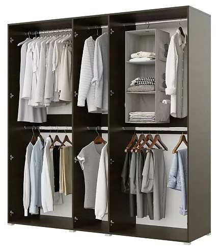 Шкаф Квадро 5-ти ств 2250, Коричневый