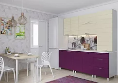 Кухня Лаура дизайн 2 Фиолетовый 