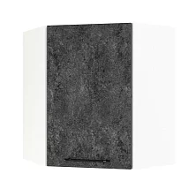Шкаф верхний угловой ШВУ 600 Нувель (бетон черный) 