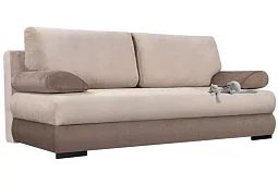 Прямой диван Фиджи-Люкс Софт Модель 5 Еврокнижка Бежевый 