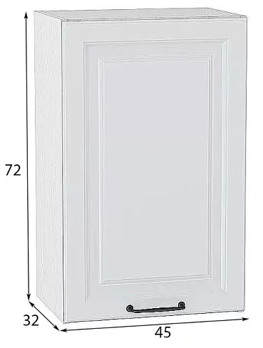 Шкаф верхний с 1-ой дверцей Ницца Ницца 720х450, Белый