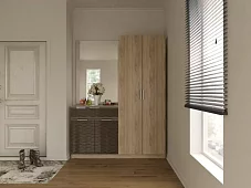 Прихожая глянец 3D 8 Бежевый