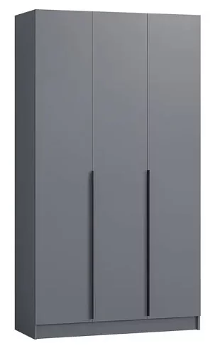 Шкаф 1.2 м Авангард, графит, Серый
