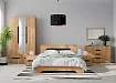 Шкаф трехстворчатый с 4 ящиками Вега, Бежевый