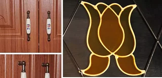 Кухня Классика 3 угловая мдф Коричневый 