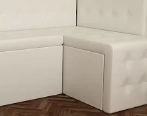 Угловой диван Бристоль Выкатной Белый 