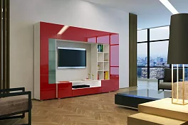 Стенка в гостиную Денди 1 Купертино