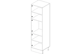 Пенал 60 Ева (мокко софт)