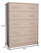 Комод Слим Бежевый