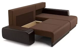 Угловой диван Соло Нью-йорк Еврокнижка Коричневый