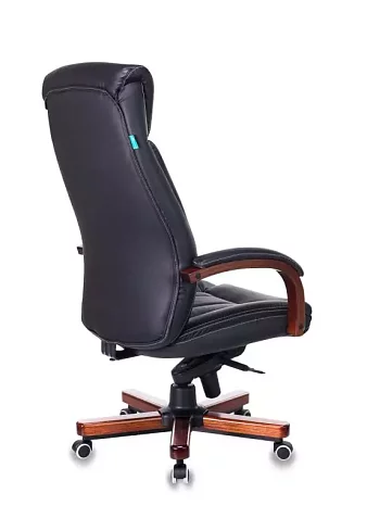 Кресло руководителя Бюрократ T-9922Walnut дизайн 1, Черный