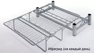 Прямой диван Лувр Французская раскладушка Синий