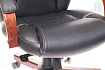 Кресло руководителя Бюрократ T-9923 Walnut дизайн 1, Черный